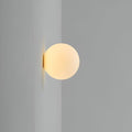 Minimalist Round Glass LED Wall Sconce
