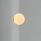 Minimalist Round Glass LED Wall Sconce