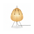 Japanese Rice Paper Lantern Floor Lamp with Tripod Base