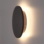 Modern Round LED Light Wall Sconce with Halo Backlight