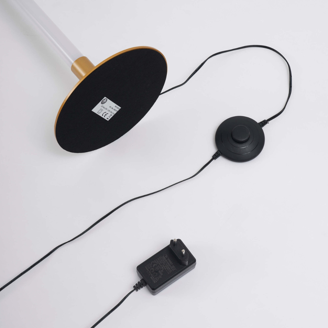 Slim Dimmable LED Light Bar Floor Lamp with Foot Switch