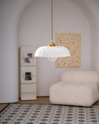 Modern Marble-Style Stone Pendant Light With Warm LED Glow — Harbor Light Co.