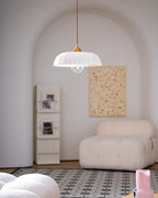Modern Marble-Style Stone Pendant Light With Warm LED Glow — Harbor Light Co.