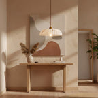 Modern Marble-Style Stone Pendant Light With Warm LED Glow — Harbor Light Co.