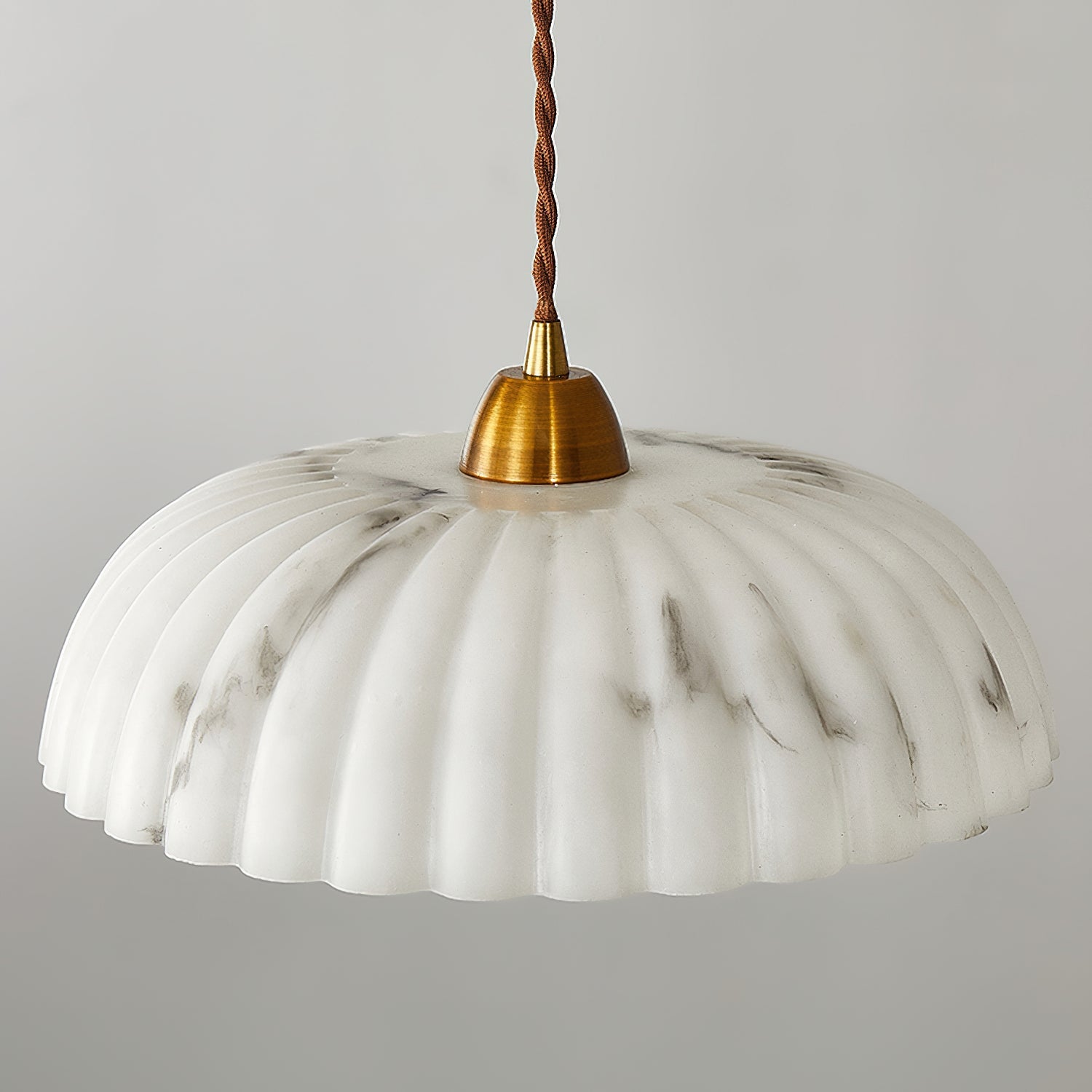 Modern Marble-Style Stone Pendant Light With Warm LED Glow — Harbor Light Co.