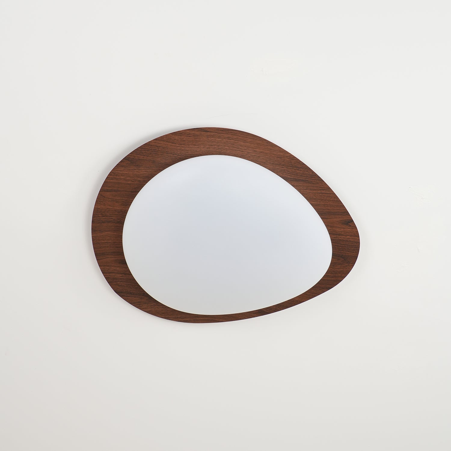 Modern Round Flush Mount Ceiling Light with Metal Rim