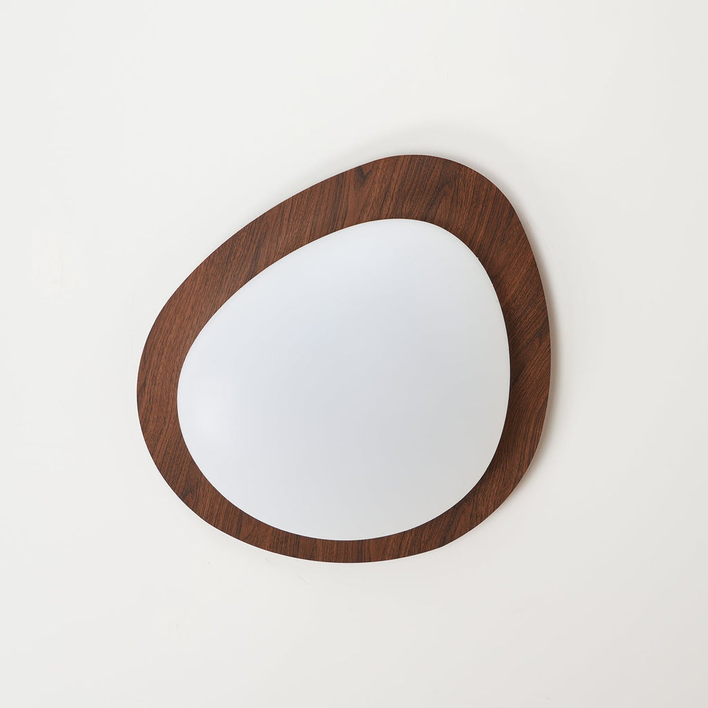 Modern Round Flush Mount Ceiling Light with Metal Rim
