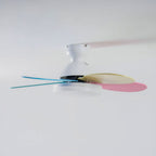 Petal Blade Ceiling Fan with Remote Control and Integrated LED Light