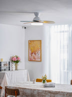 Petal Blade Ceiling Fan with Remote Control and Integrated LED Light