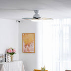 Petal Blade Ceiling Fan with Remote Control and Integrated LED Light