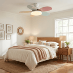Petal Blade Ceiling Fan with Remote Control and Integrated LED Light