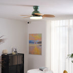 Petal Blade Ceiling Fan with Remote Control and Integrated LED Light