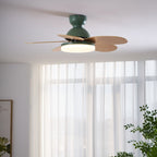 Petal Blade Ceiling Fan with Remote Control and Integrated LED Light