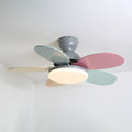 Petal Blade Ceiling Fan with Remote Control and Integrated LED Light