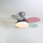 Petal Blade Ceiling Fan with Remote Control and Integrated LED Light