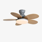 Petal Blade Ceiling Fan with Remote Control and Integrated LED Light