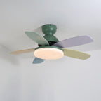 Petal Blade Ceiling Fan with Remote Control and Integrated LED Light