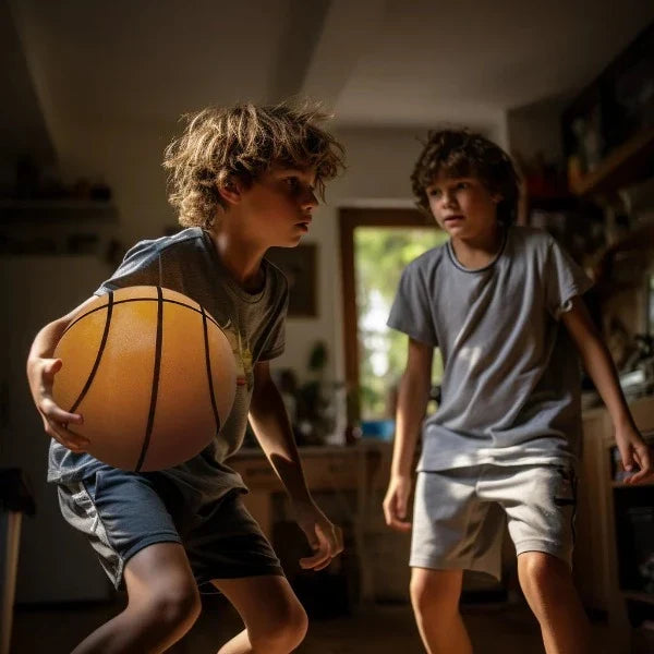 Silent Indoor Basketball Noise Reducing Soft Bounce Foam Ball for Quiet Dribbling Practice at Home and Kids Room