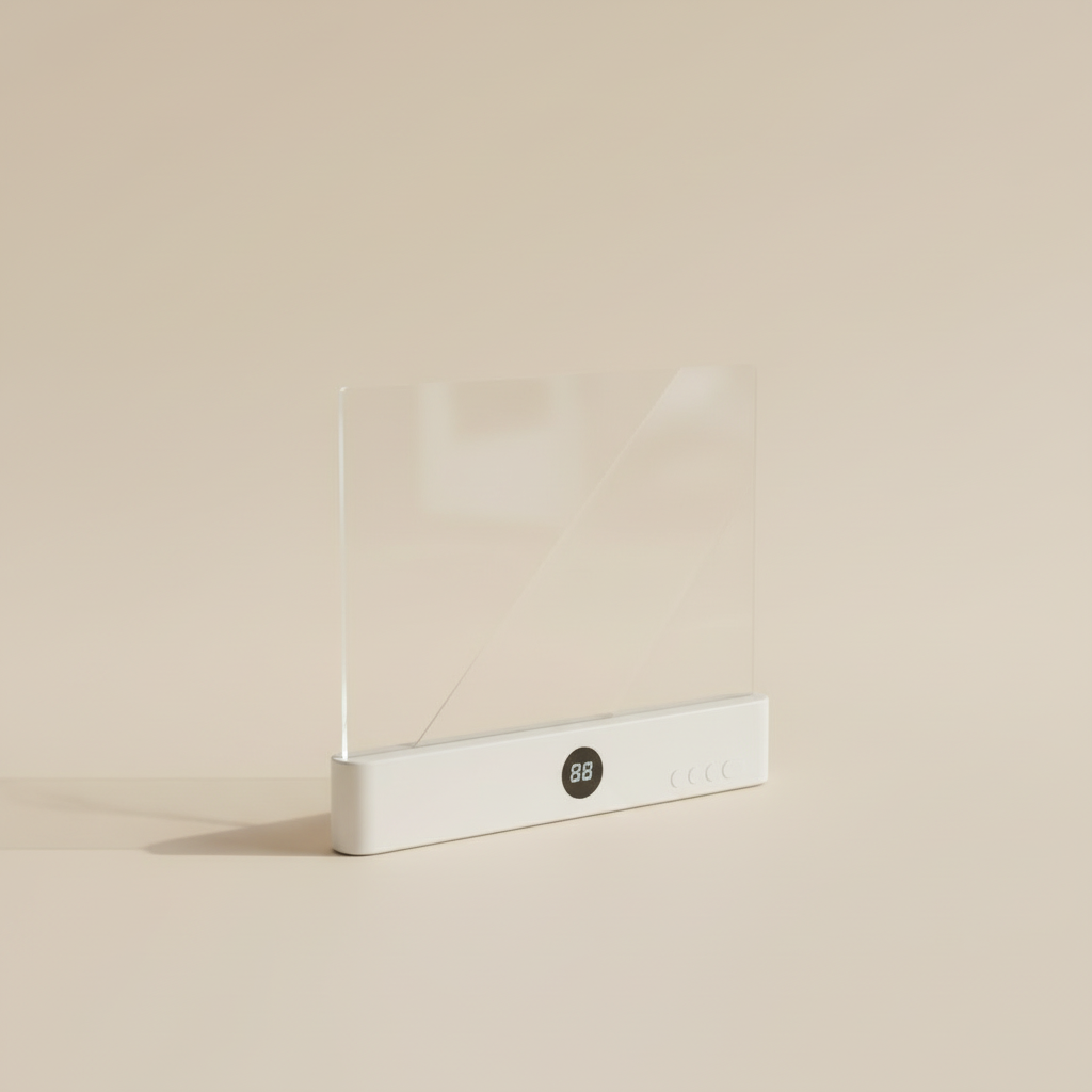 LED Book Light Ultra Thin Rechargeable Reading Lamp Flat Panel Night Light with Adjustable Brightness and Timer