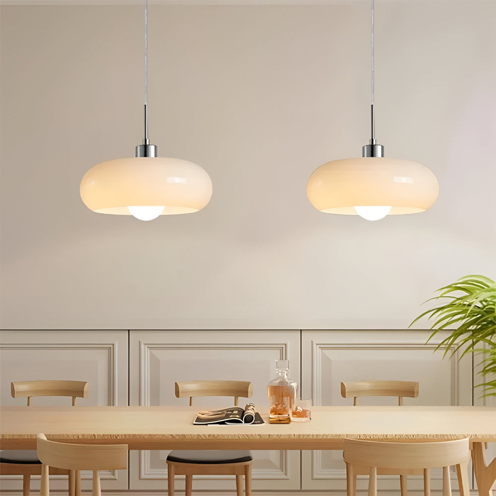 Bauhaus Glass Pendant LED Light with Adjustable Cord