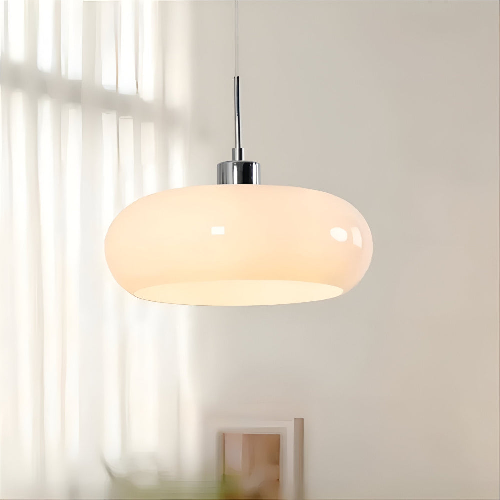 Bauhaus Glass Pendant LED Light with Adjustable Cord