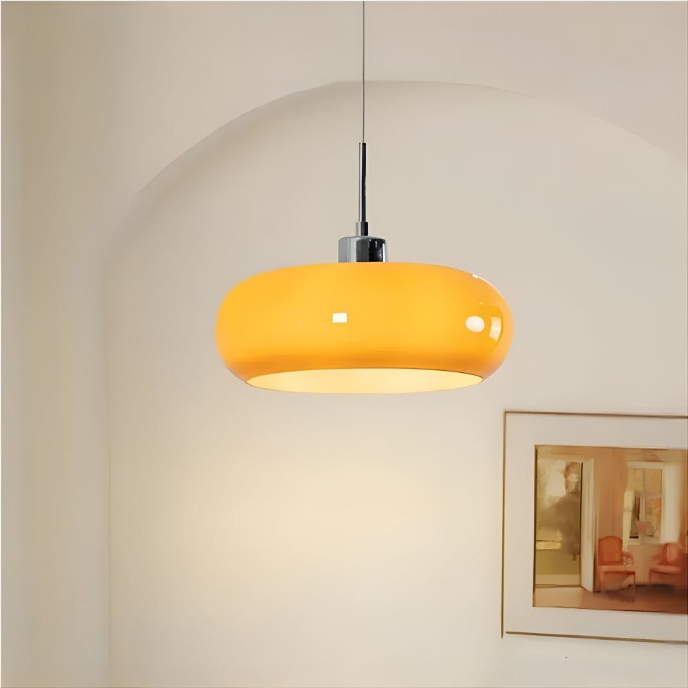 Bauhaus Glass Pendant LED Light with Adjustable Cord