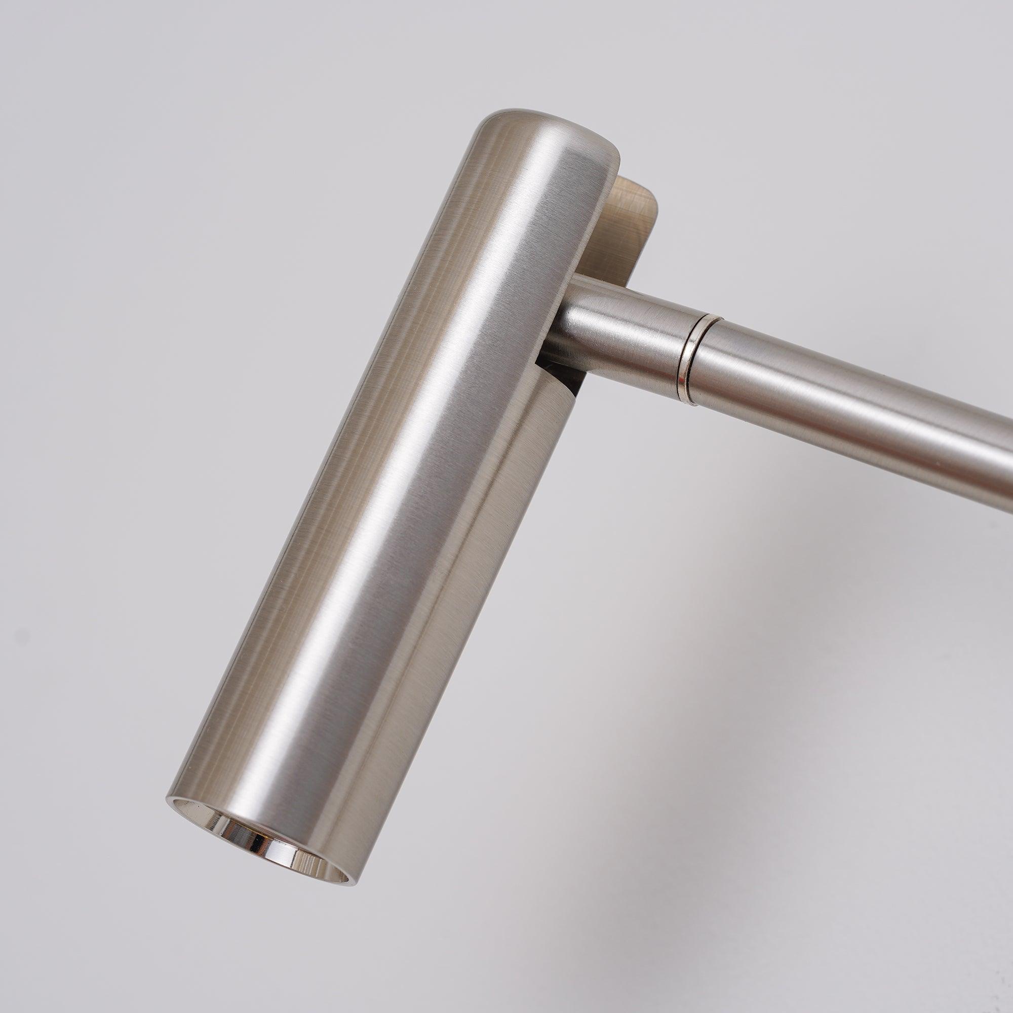 Adjustable Plug-In Reading Wall Sconce with Swing Arm Spotlight