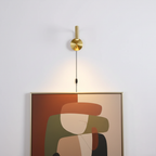 Adjustable Plug-In Reading Wall Sconce with Swing Arm Spotlight