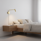 Adjustable Plug-In Reading Wall Sconce with Swing Arm Spotlight