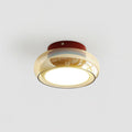 Flush Mount Glass Ceiling Light with LED Light