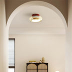 Flush Mount Glass Ceiling Light with LED Light
