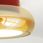 Flush Mount Glass Ceiling Light with LED Light
