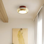 Flush Mount Glass Ceiling Light with LED Light