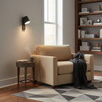Rotatable Cylinder Wall Sconce with Adjustable Spotlight Head