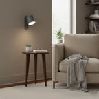 Rotatable Cylinder Wall Sconce with Adjustable Spotlight Head