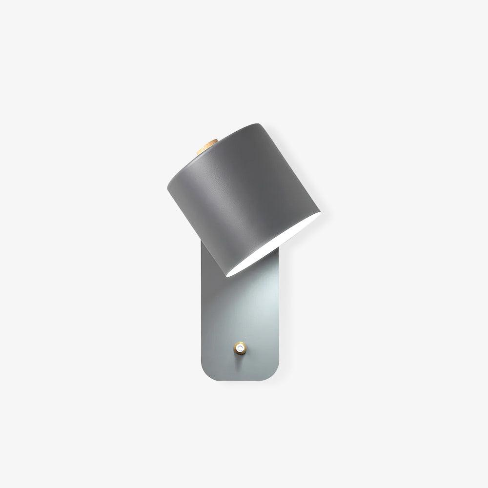 Rotatable Cylinder Wall Sconce with Adjustable Spotlight Head
