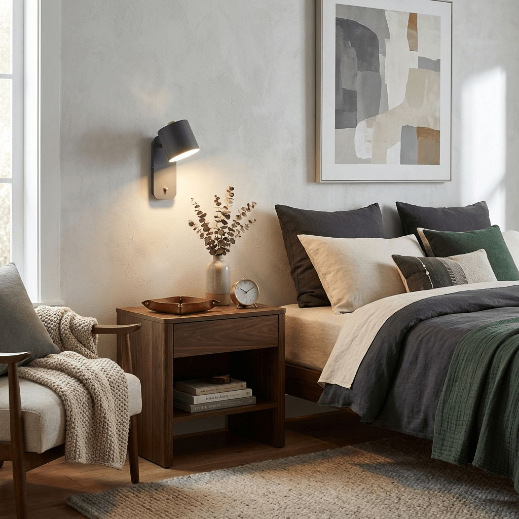 Rotatable Cylinder Wall Sconce with Adjustable Spotlight Head
