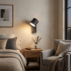 Rotatable Cylinder Wall Sconce with Adjustable Spotlight Head