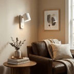 Rotatable Cylinder Wall Sconce with Adjustable Spotlight Head