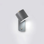 Rotatable Cylinder Wall Sconce with Adjustable Spotlight Head