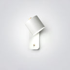 Rotatable Cylinder Wall Sconce with Adjustable Spotlight Head