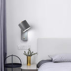 Rotatable Cylinder Wall Sconce with Adjustable Spotlight Head