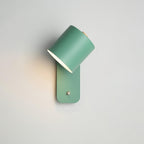 Rotatable Cylinder Wall Sconce with Adjustable Spotlight Head