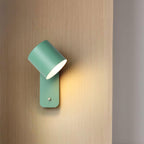 Rotatable Cylinder Wall Sconce with Adjustable Spotlight Head