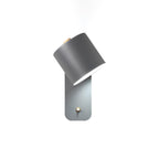 Rotatable Cylinder Wall Sconce with Adjustable Spotlight Head