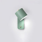 Rotatable Cylinder Wall Sconce with Adjustable Spotlight Head