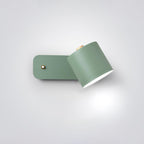 Rotatable Cylinder Wall Sconce with Adjustable Spotlight Head