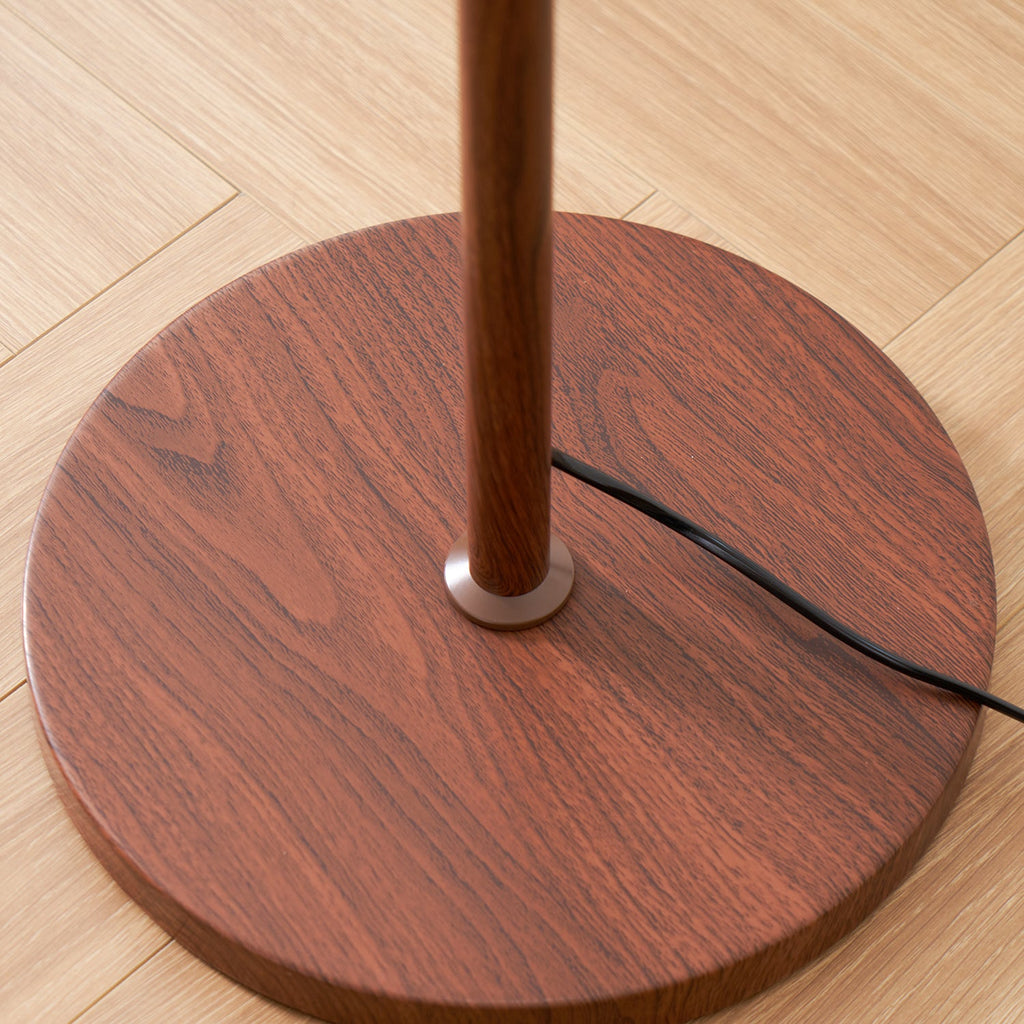 Modern Dome Shade Floor Lamp with Slim Metal Stand
