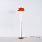 Modern Dome Shade Floor Lamp with Slim Metal Stand