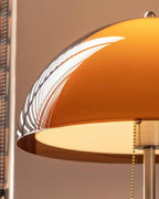 Modern Dome Shade Floor Lamp with Slim Metal Stand